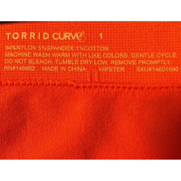 Torrid Coral Hipster Flirt Panties NWT Size 1 (14/16) - Picture 7 of 12